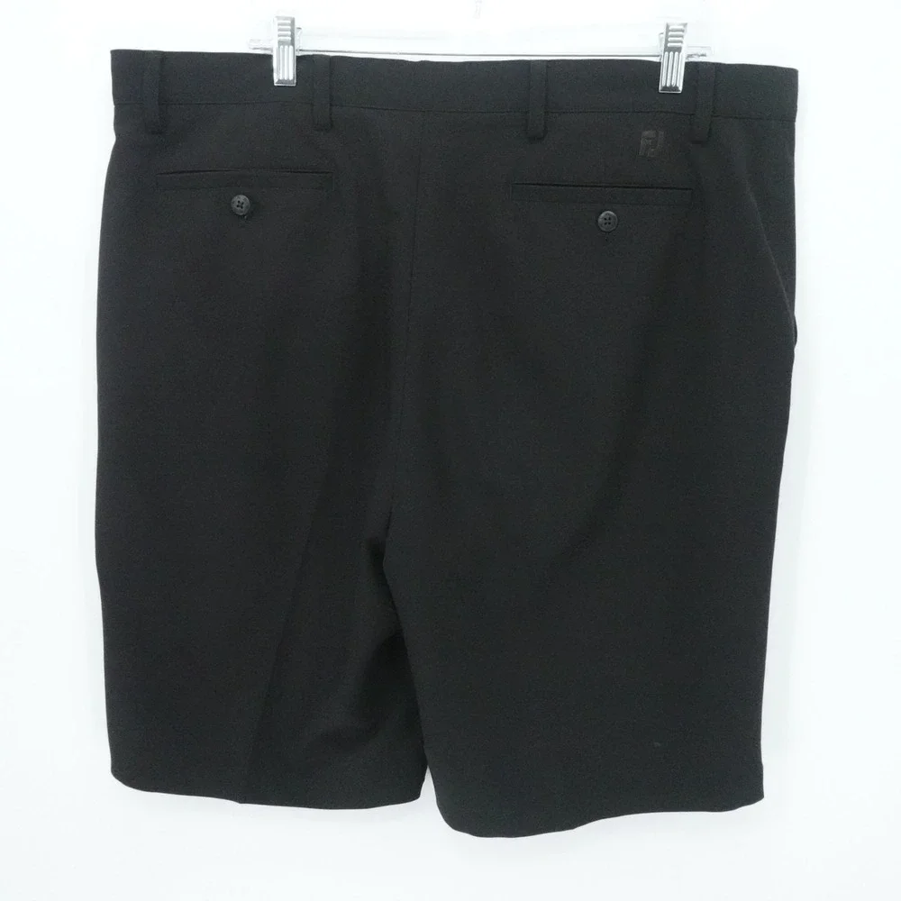FootJoy Shorts Mens 40 Black Performance Stretch Chino Golf Preppy Casual‎